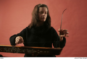 Elizabeth Brown performing on theremin